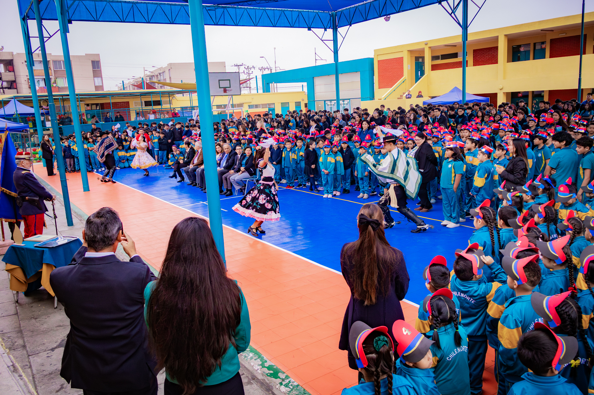 Con una impecable ceremonia, el Colegio Chile Norte conmemoró las Glorias de Arica